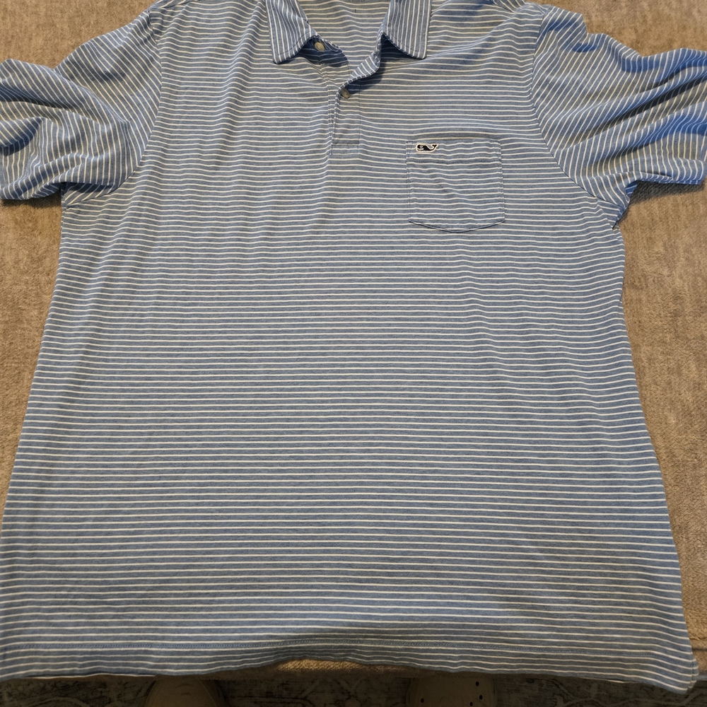 Vineyard Vines Blue Striped Classic Fit Men's Shirt